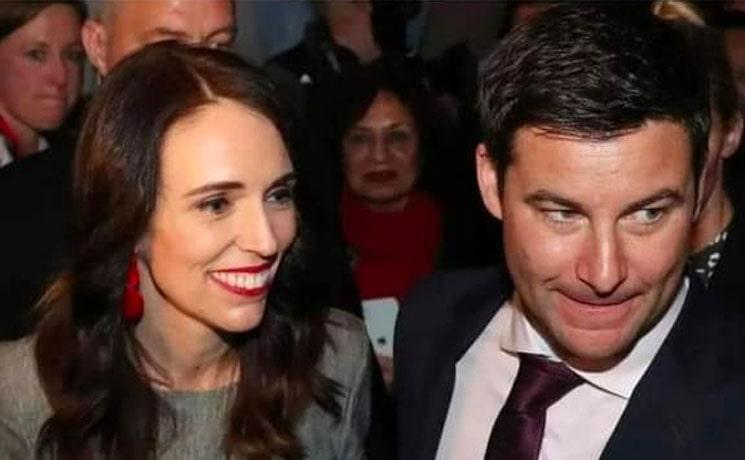 Jacinda Ardern et son fiancé Clarke Gayford