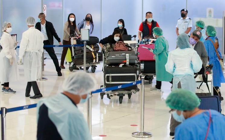 Arrivée de voyageurs en Thailand pendant le Covid-19