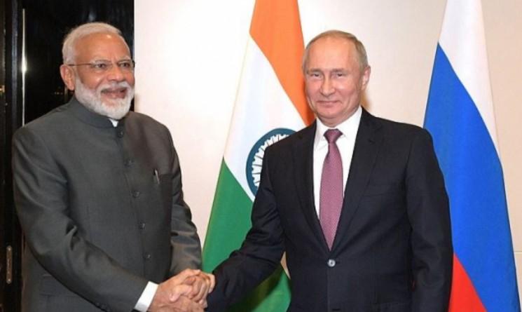 Narendra Modi et Vladimir Poutine