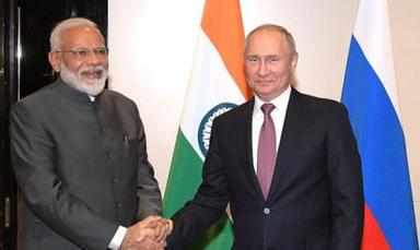 Narendra Modi et Vladimir Poutine