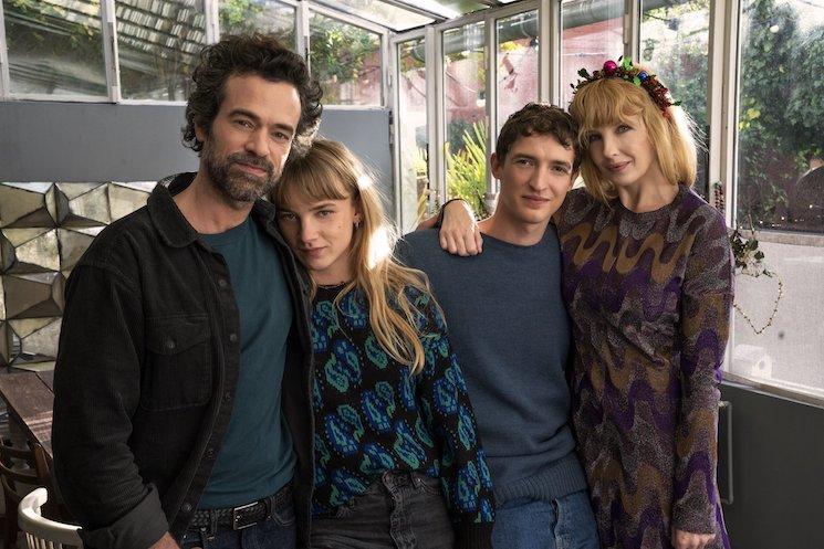 Les acteurs de Salade Grecque : Romain Duris, Megan Northam, Aliocha Schneider et Kelly Reilly.