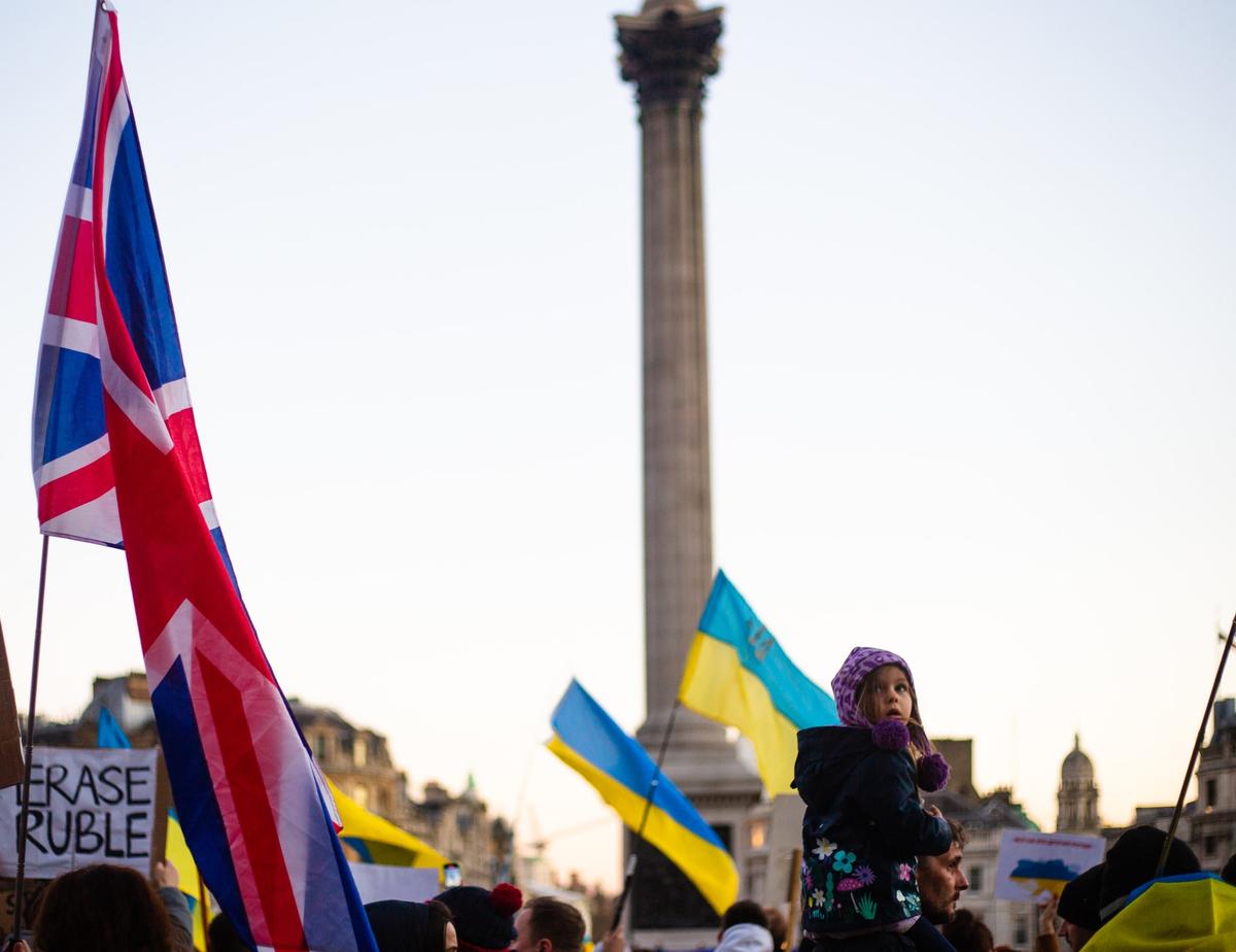 Manifestants pour l'Ukraine