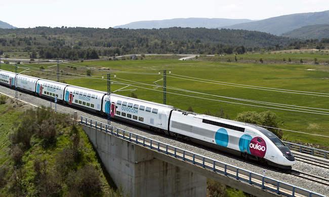 Une train OUIGO en Espagne