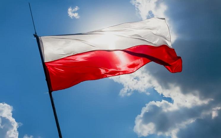 Le drapeau de la Pologne