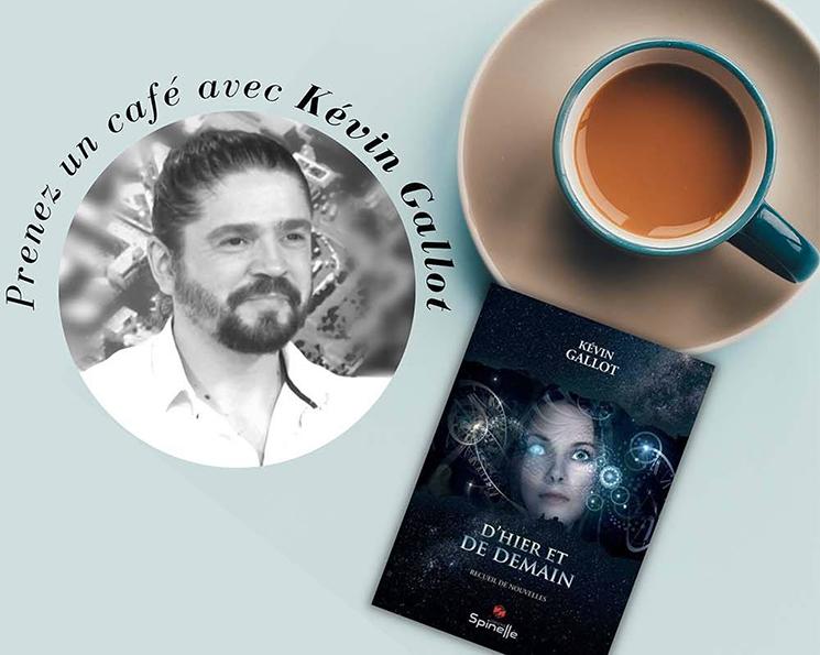 Calédo livres, Kévin Gallot et une tasse 