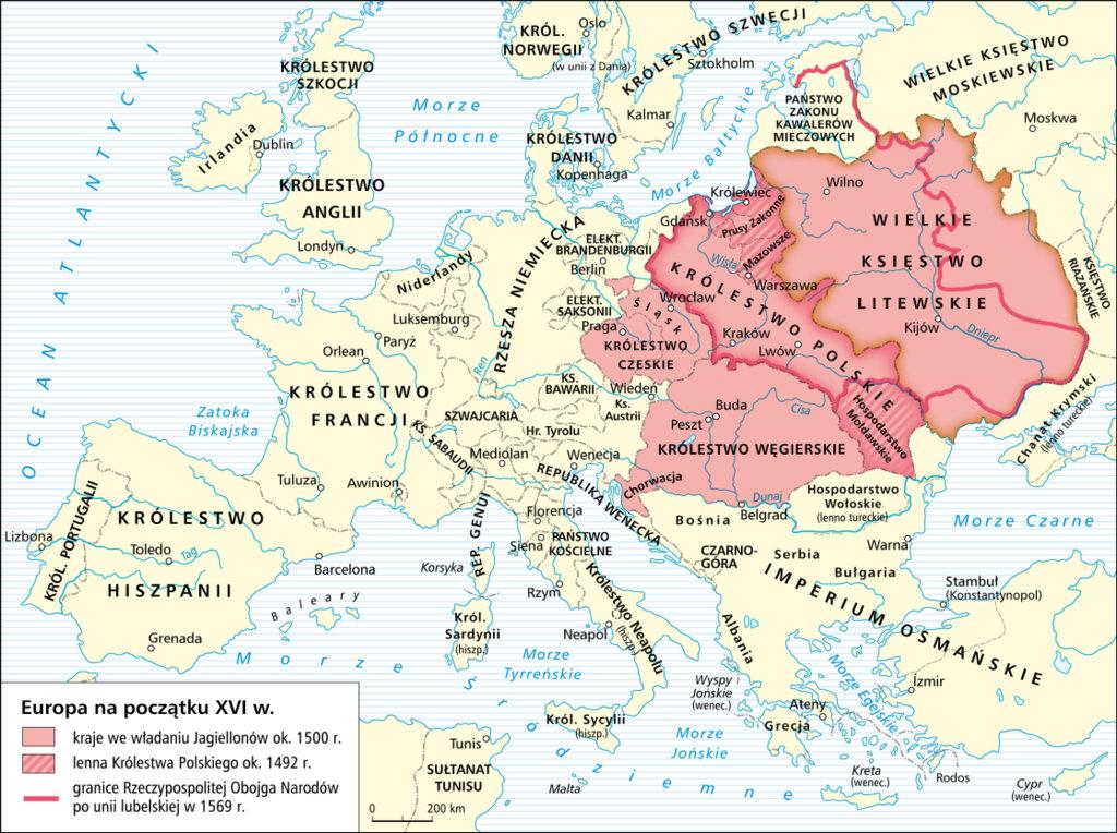 Carte europe 16e siècle 