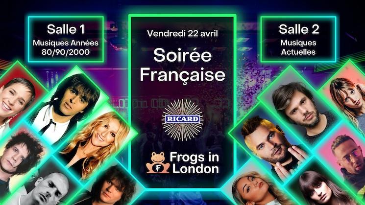 Soiree Frogs in London vendredi 22 avril à Londres