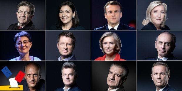 Trombinoscope des candidats à l'élection présidentielle 2022