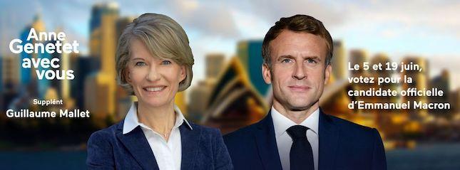 Anne Genetet avec Emmanuel Macron