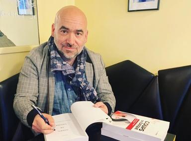 Boris Faure avec son livre Coups de Casque