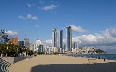 plage de Haeundae à Busan