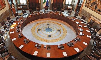 salle du conseil des ministres palazzo chigi rome