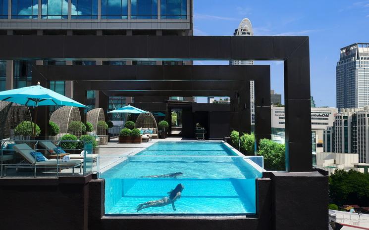 Vue de la piscine du VIE Hotel Bangkok