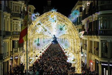 Illuminations de Malaga Noël