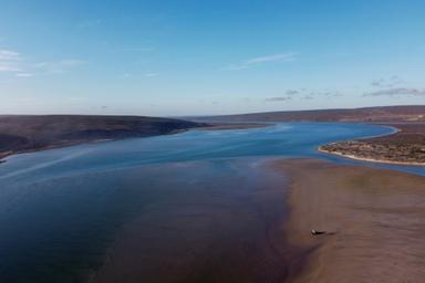 la vue aérienne du littoral en afrique du sud