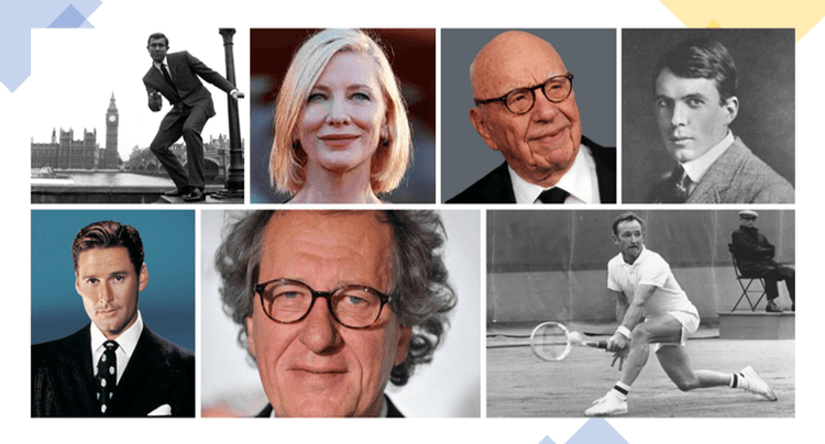 Les personnalités nées en australie les plus connues comme Cate Blanchett, Rod Laver