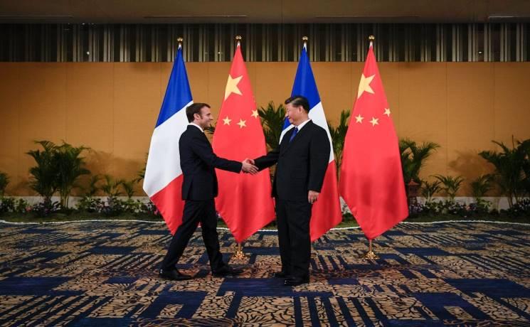 Emmanuel Macron et Xi Jinping à Bali