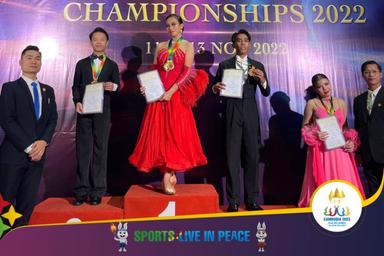 sportifs danse podium