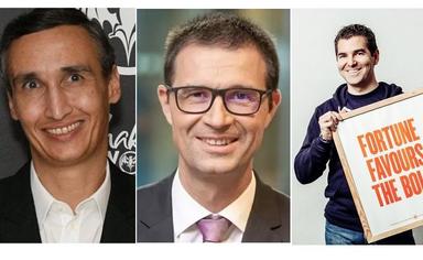 Stéphane Cluzet, Christophe Rabatel et Sylvain Querné, trois français au top 100 managers de Forbes en Italie