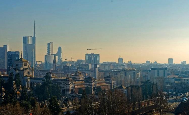 vue sur la skyline de la ville de milan