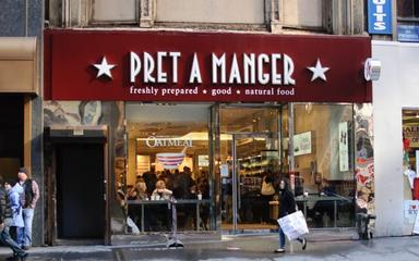 Devanture d'un restaurant Prêt-à-manger