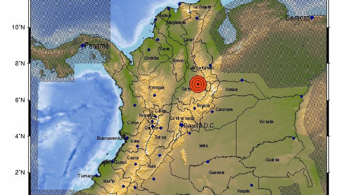 Carte tremblement de terre Colombie 10 mars 2023