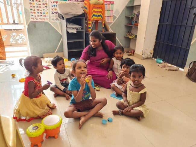 La little Angels Academy de LP4Y à Kannagi Nagar. Photo : Rachel Matalon