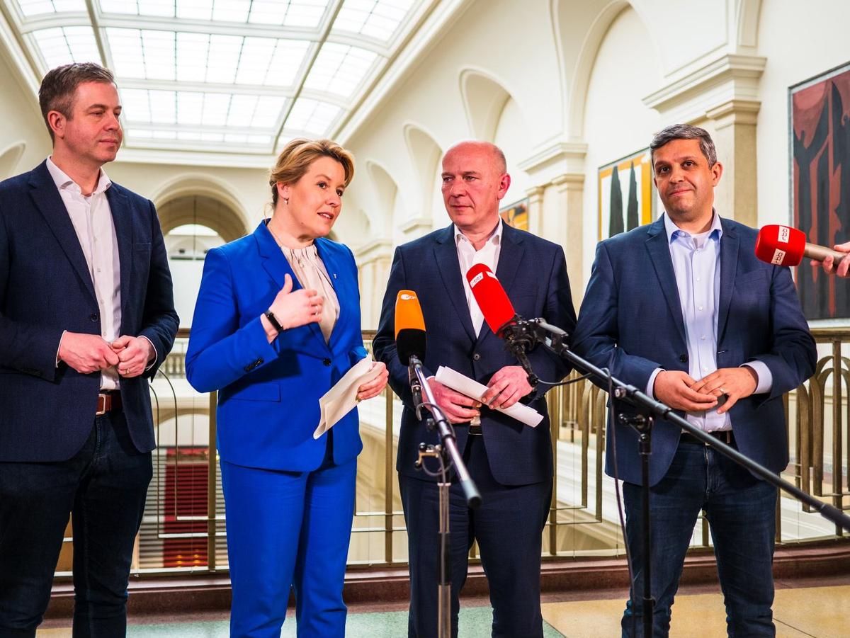 Accord de coalition pour Berlin © Twitter - Franzizka Giffey