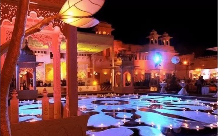 Le décor du mariage d'Isha Ambani à Udaipur