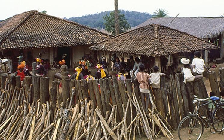 Un village du Chhattisgarh en Inde