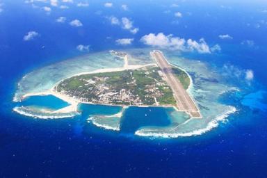 paracels island vue avion