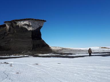 Le permafrost de Yukon au Canada menacé par le réchauffement climatique. 