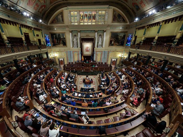 Intérieur de l'hémicycle