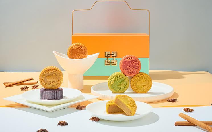 Presentoir de mooncakes a l'hotel Berkeley Pratunam Bangkok