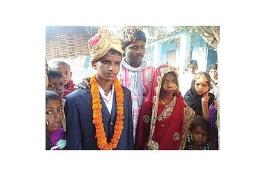 Un mariage précoce dans le Bihar en Inde