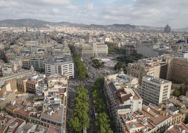 vue panoramique Barcelone