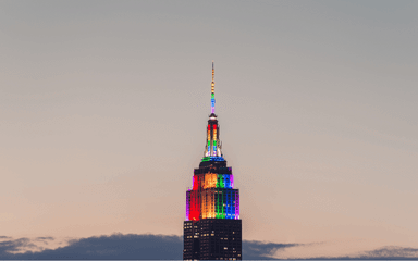 Empire State Building illuminé