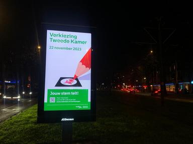 Affiche municipale incitant au vote