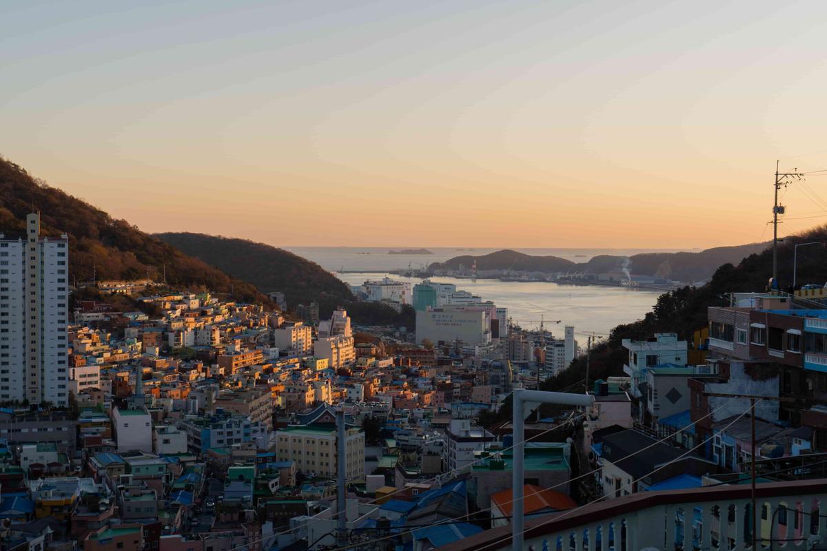 Busan, ville côtière au sud de la Corée.