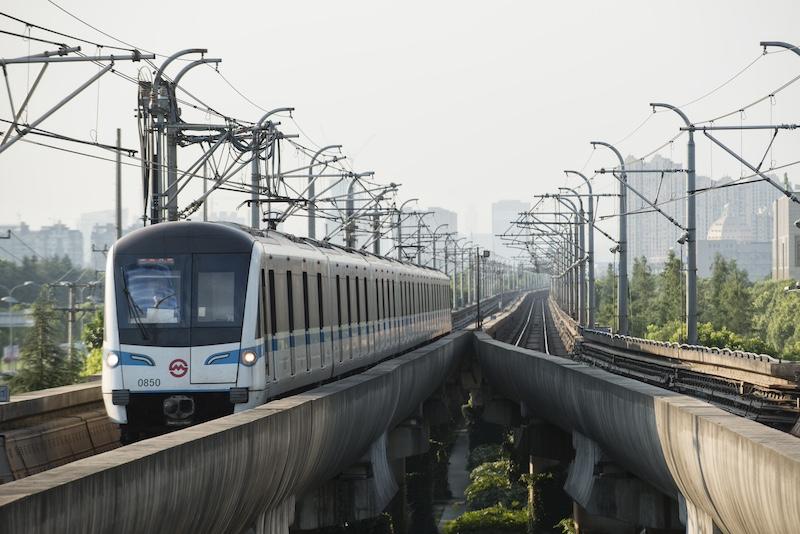 une ligne de metro a shanghai