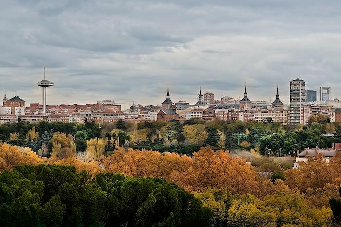 Madrid vue depuis la casa de campo