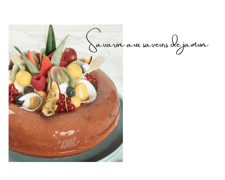 recette du savarin aux saveurs de jamun du chef dominique fieux