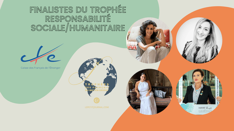 Les finalistes du trophée responsabilité sociale et humanitaire