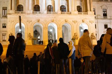 Manifestation Policiers devant l´Assemblée