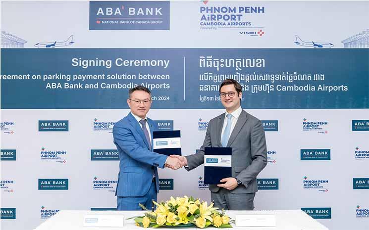 Paiement numérique du stationnement  ABA Bank associe à Cambodia Airports1