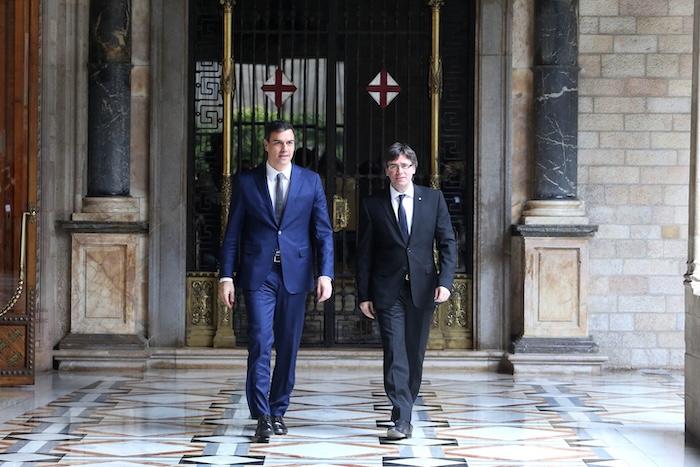 Pedro Sanchez et Carles Puigdemont