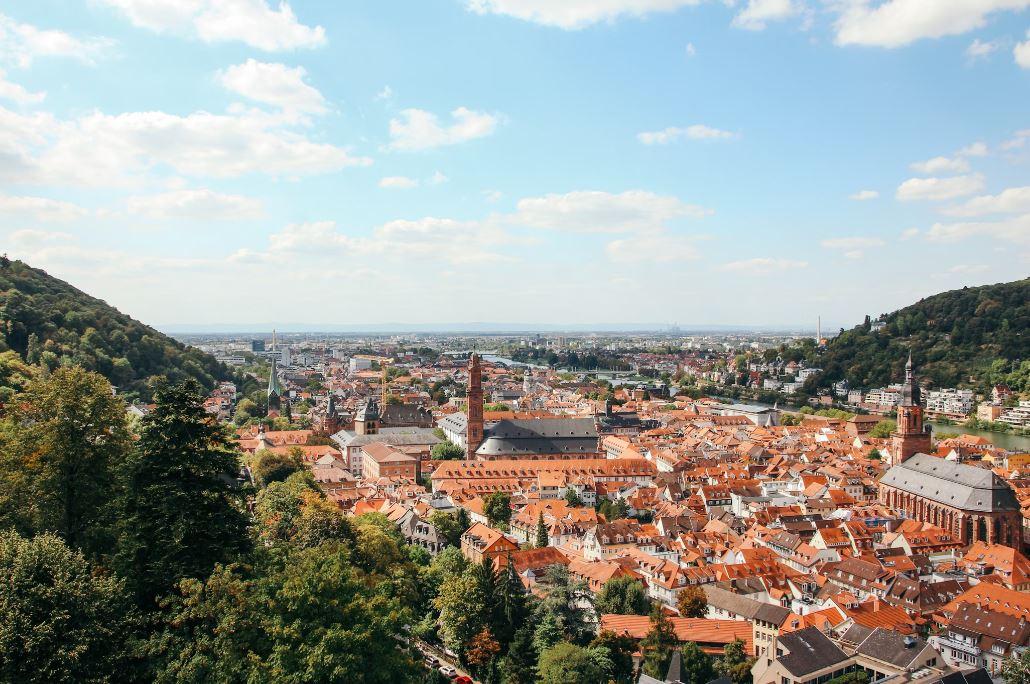 Heidelberg depuis les hauteurs