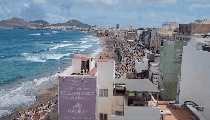 manifestation antitouriste gran canarias