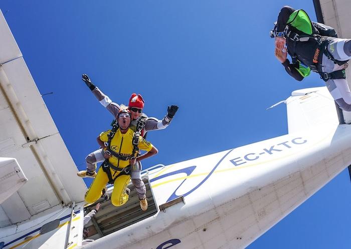 saut en parachute en Espagne