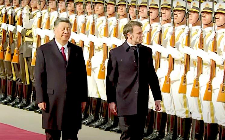 macron et xi jinping